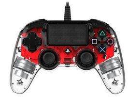 Nacon vezetékes kontroller PS4-hez (2804955/PS4OFCPADHRED) halványpiros